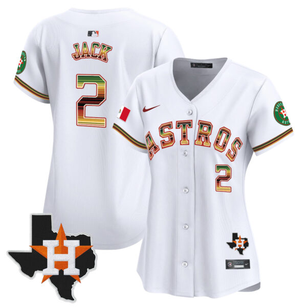 Women's Houston Astros Mexico Traditional Style Vapor Premier Limited Jersey - All Stitched - Image 13