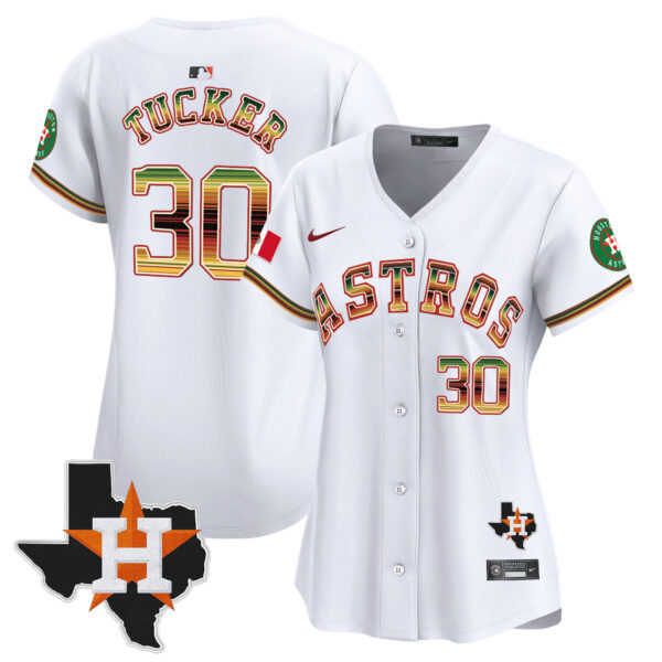 Women's Houston Astros Mexico Traditional Style Vapor Premier Limited Jersey - All Stitched - Image 18