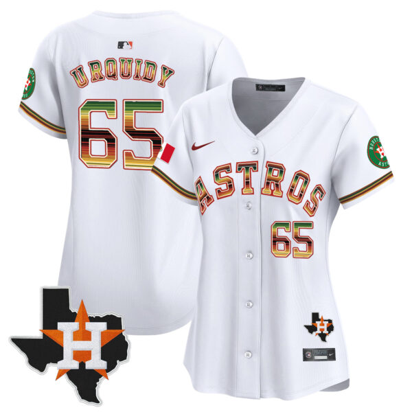 Women's Houston Astros Mexico Traditional Style Vapor Premier Limited Jersey - All Stitched - Image 19
