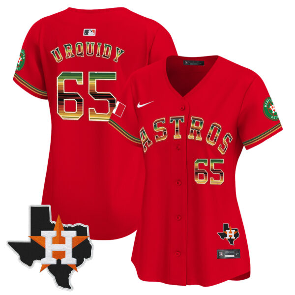 Women's Houston Astros Mexico Traditional Style Vapor Premier Limited Jersey - All Stitched - Image 49