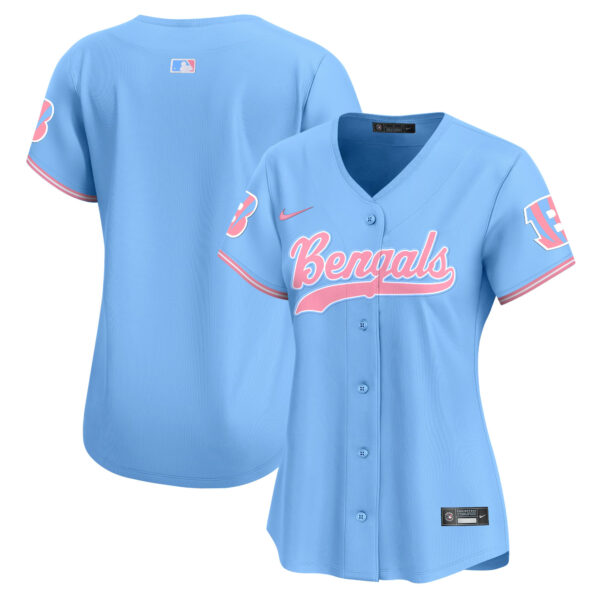 Women's Bengals Bubblegum Pink Vapor Premier Limited Jersey - All Stitched - Image 12