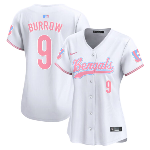 Women's Bengals Bubblegum Pink Vapor Premier Limited Jersey - All Stitched - Image 25
