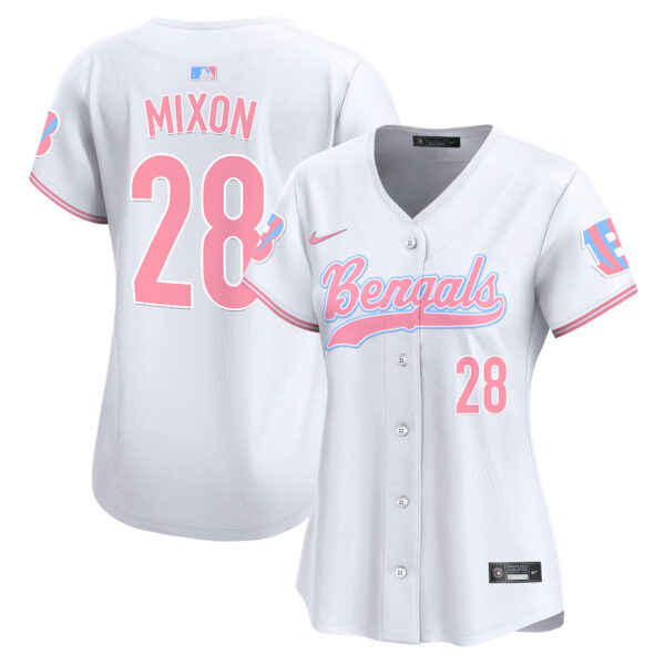 Women's Bengals Bubblegum Pink Vapor Premier Limited Jersey - All Stitched - Image 28