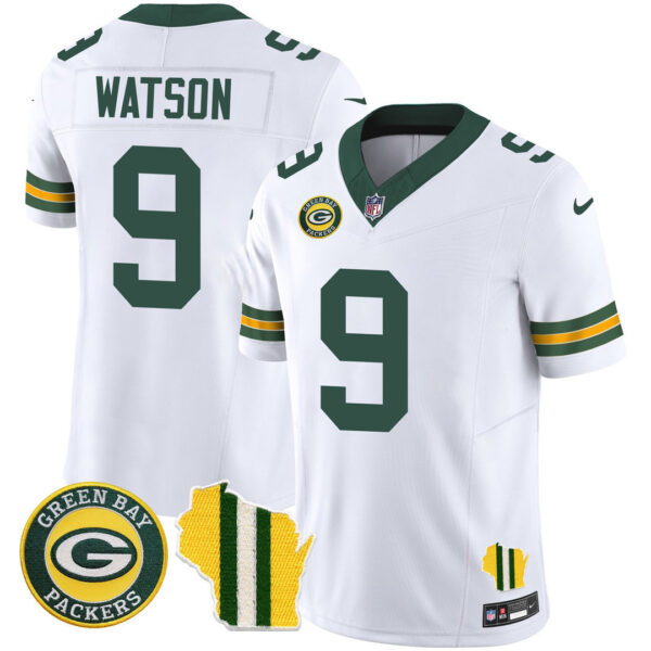 Men's Green Bay Packers Wisconsin State Patch Vapor Limited Jersey - All Sttiched - Image 6