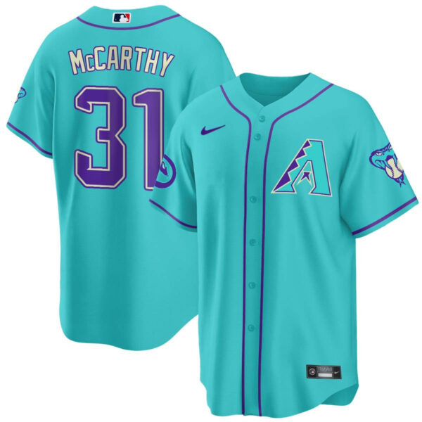 Men's 2024 Arizona Diamondbacks Teal Purple Jersey - All Stitched - Image 18
