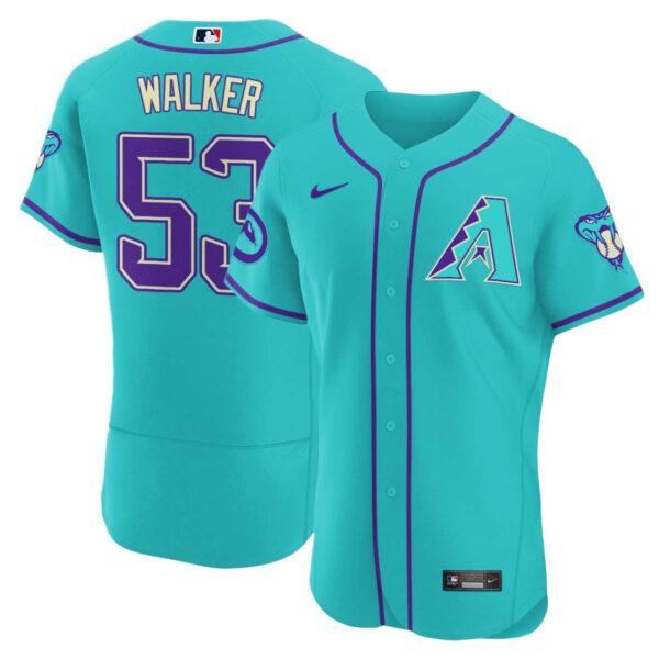 Men's 2024 Arizona Diamondbacks Teal Purple Jersey - All Stitched - Image 22