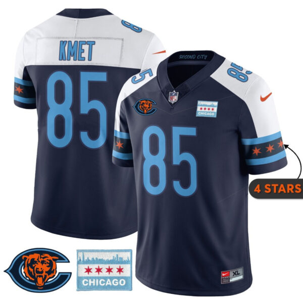 Men’s Chicago Bears City Edition Jersey - Chicago Flag - All Stitched - Image 5