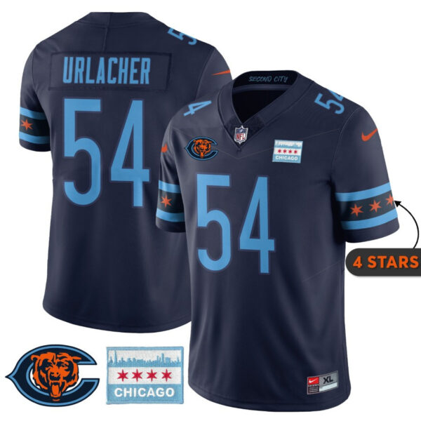 Men’s Chicago Bears City Edition Jersey - Chicago Flag - All Stitched - Image 7