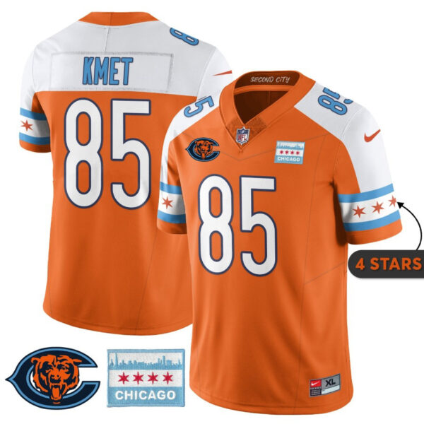 Men’s Chicago Bears City Edition Jersey - Chicago Flag - All Stitched - Image 15