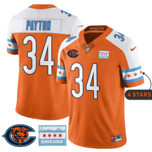 Men’s Chicago Bears City Edition Jersey - Chicago Flag - All Stitched - Image 14