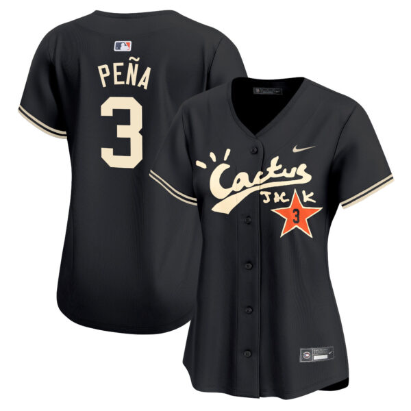 Women's Astros Cactus Jack Vapor Premier Limited Jersey V2 - Stitched - Image 21