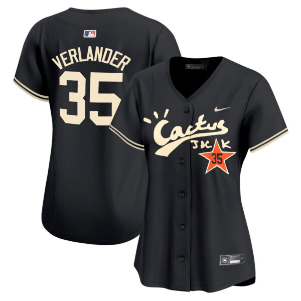 Women's Astros Cactus Jack Vapor Premier Limited Jersey V2 - Stitched - Image 25