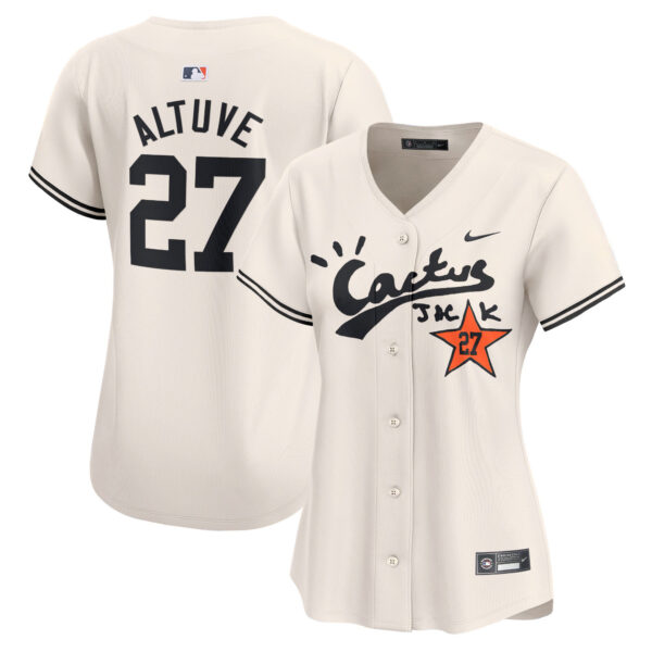 Women's Astros Cactus Jack Vapor Premier Limited Jersey V2 - Stitched - Image 5