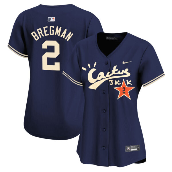 Women's Astros Cactus Jack Vapor Premier Limited Jersey V2 - Stitched - Image 40