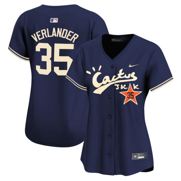 Women's Astros Cactus Jack Vapor Premier Limited Jersey V2 - Stitched - Image 43