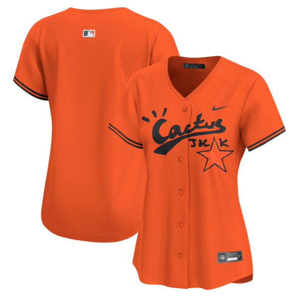 Women's Astros Cactus Jack Vapor Premier Limited Jersey V2 - Stitched - Image 36