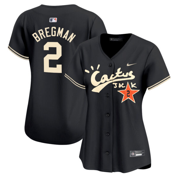 Women's Astros Cactus Jack Vapor Premier Limited Jersey V2 - Stitched - Image 22
