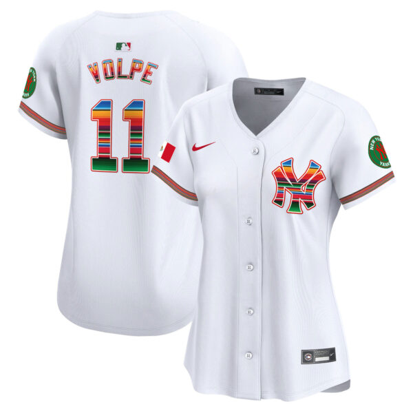 Women's New York Yankees Mexico Vapor Premier Limited Jersey - All Stitched - Image 4