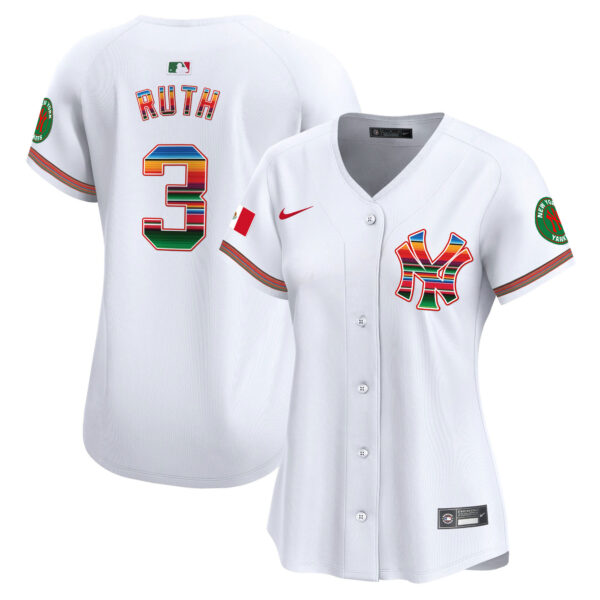 Women's New York Yankees Mexico Vapor Premier Limited Jersey - All Stitched - Image 5