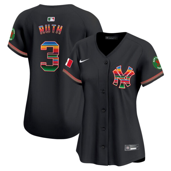 Women's New York Yankees Mexico Vapor Premier Limited Jersey - All Stitched - Image 15