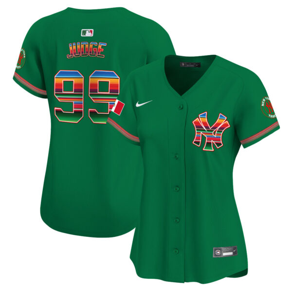 Women's New York Yankees Mexico Vapor Premier Limited Jersey - All Stitched - Image 31