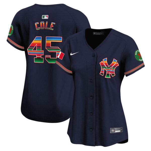Women's New York Yankees Mexico Vapor Premier Limited Jersey - All Stitched - Image 47