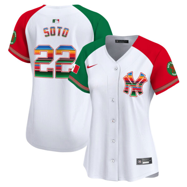 Women's New York Yankees Mexico Vapor Premier Limited Jersey - All Stitched - Image 58