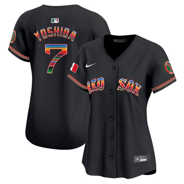 Women's Boston Red Sox Mexico Vapor Premier Limited Jersey - All Stitched - Image 13