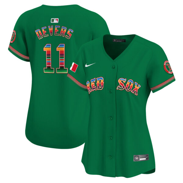 Women's Boston Red Sox Mexico Vapor Premier Limited Jersey - All Stitched - Image 15