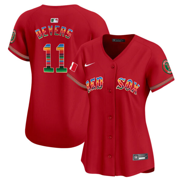 Women's Boston Red Sox Mexico Vapor Premier Limited Jersey - All Stitched - Image 22