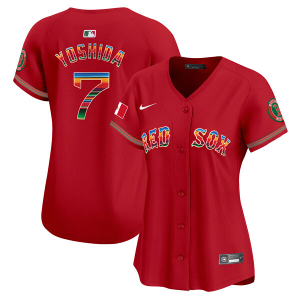 Women's Boston Red Sox Mexico Vapor Premier Limited Jersey - All Stitched - Image 27