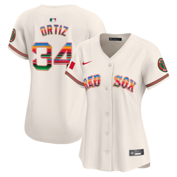 Women's Boston Red Sox Mexico Vapor Premier Limited Jersey - All Stitched - Image 30