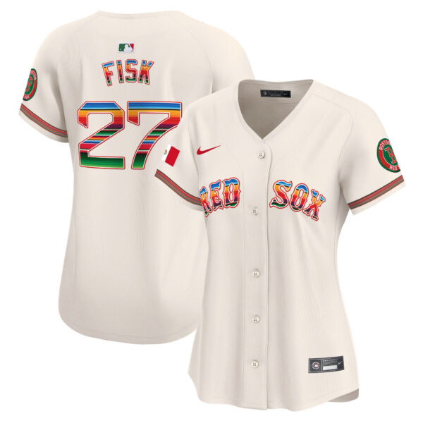 Women's Boston Red Sox Mexico Vapor Premier Limited Jersey - All Stitched - Image 33
