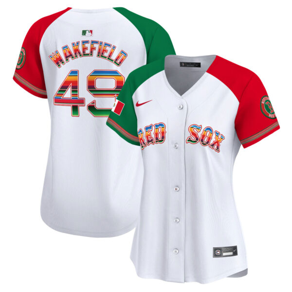 Women's Boston Red Sox Mexico Vapor Premier Limited Jersey - All Stitched - Image 38