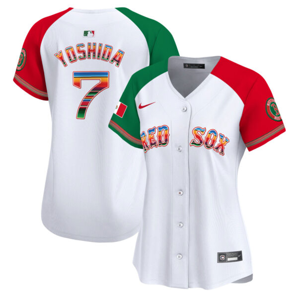 Women's Boston Red Sox Mexico Vapor Premier Limited Jersey - All Stitched - Image 41