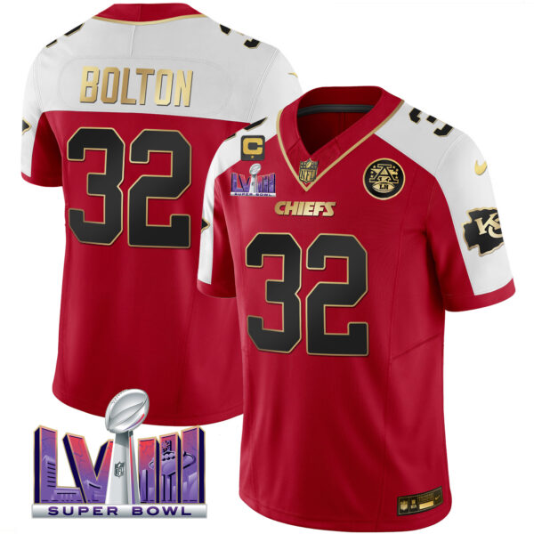 Men's Chiefs Super Bowl LVIII Patch Vapor Jersey - All Stitched - Image 13