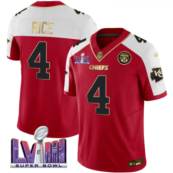 Men's Chiefs Super Bowl LVIII Patch Vapor Jersey - All Stitched - Image 14