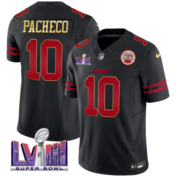 Men's Chiefs Super Bowl LVIII Patch Vapor Jersey - All Stitched - Image 32