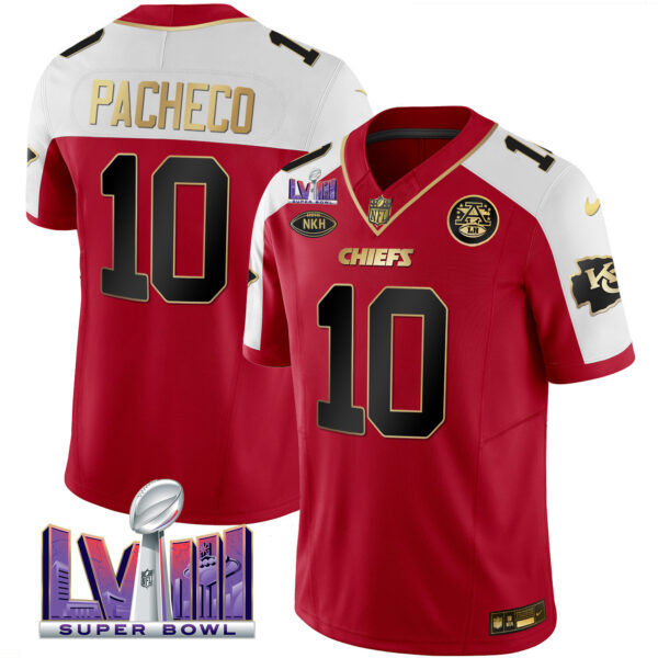 Men's Chiefs Super Bowl LVIII Patch Vapor Jersey V2 - All Stitched - Image 11