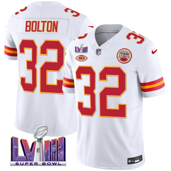 Men's Chiefs Super Bowl LVIII Patch Vapor Jersey V2 - All Stitched - Image 48