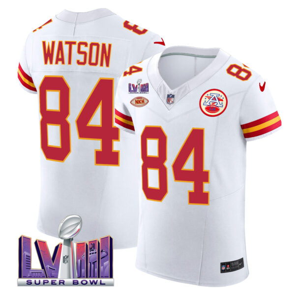 Men's Chiefs Super Bowl LVIII Gold Patch Vapor Elite Jersey - All Stitched - Image 12