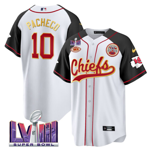 Men's Chiefs Super Bowl LVIII Patch Baseball Jersey - All Stitched - Image 38