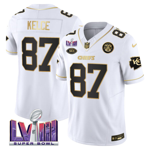 Men's Chiefs Super Bowl LVIII Patch Vapor Jersey V3 - All Stitched - Image 16