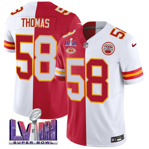 Men's Chiefs Super Bowl LVIII Patch Vapor Jersey V3 - All Stitched - Image 31