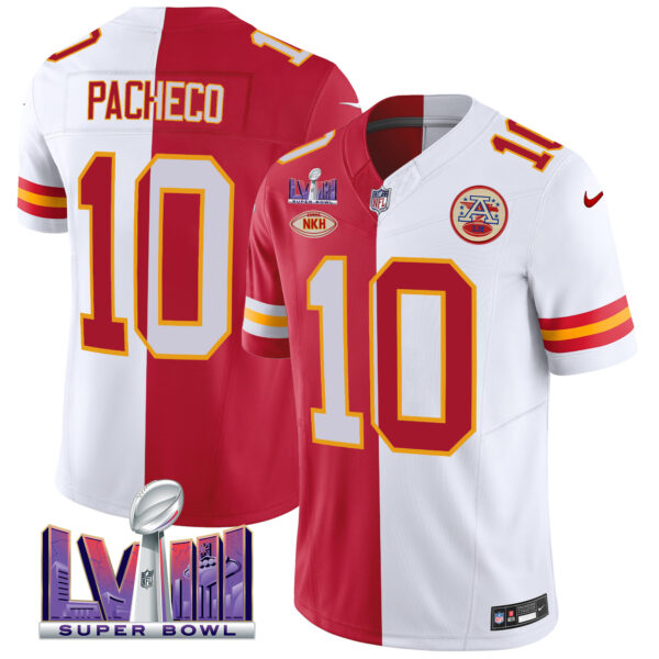 Men's Chiefs Super Bowl LVIII Patch Vapor Jersey V3 - All Stitched - Image 32