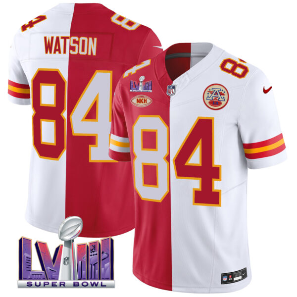Men's Chiefs Super Bowl LVIII Patch Vapor Jersey V3 - All Stitched - Image 33