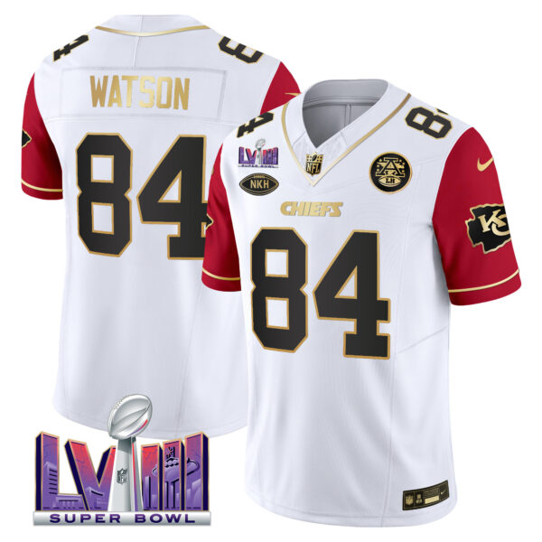 Men's Chiefs Super Bowl LVIII Patch Vapor Jersey V3 - All Stitched - Image 40