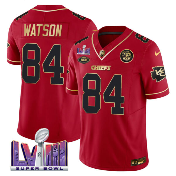 Men's Chiefs Super Bowl LVIII Patch Vapor Jersey V3 - All Stitched - Image 47