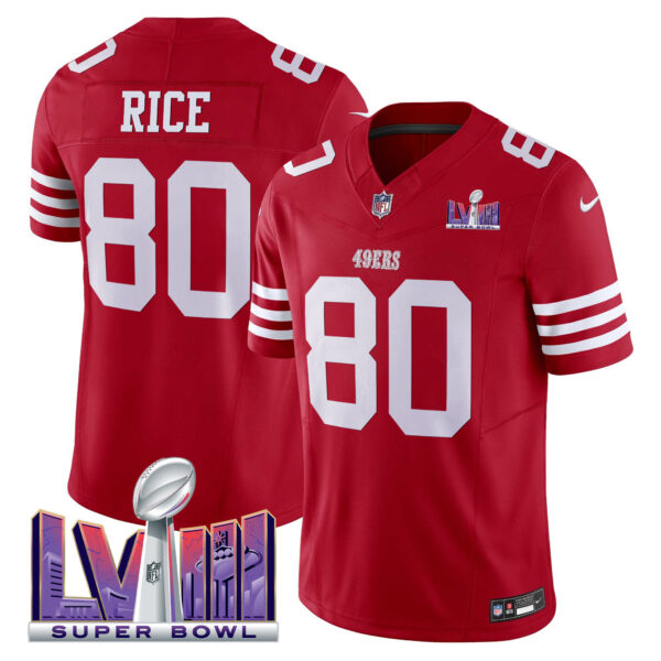 Men's 49ers Super Bowl LVIII Patch Vapor Limited Jersey - All Stitched - Image 6