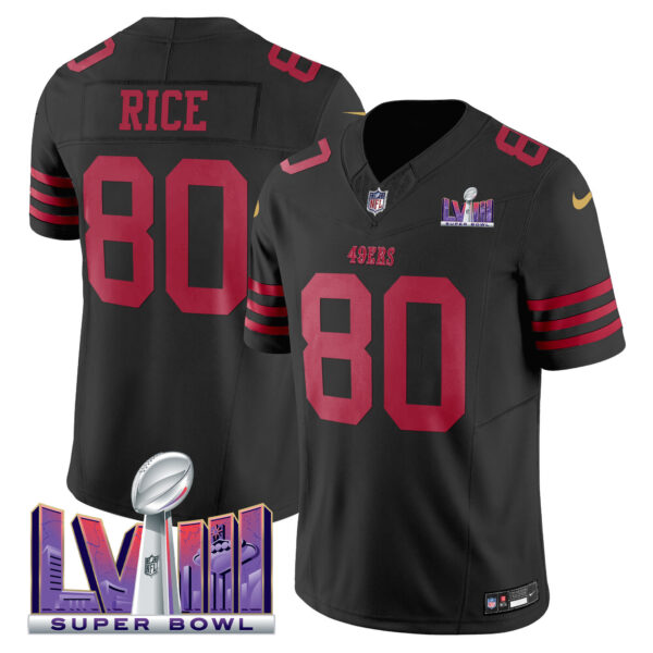 Men's 49ers Super Bowl LVIII Patch Vapor Limited Jersey - All Stitched - Image 26